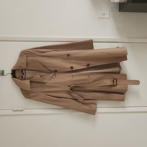 DKNY Trench Coat, Medium, Tan